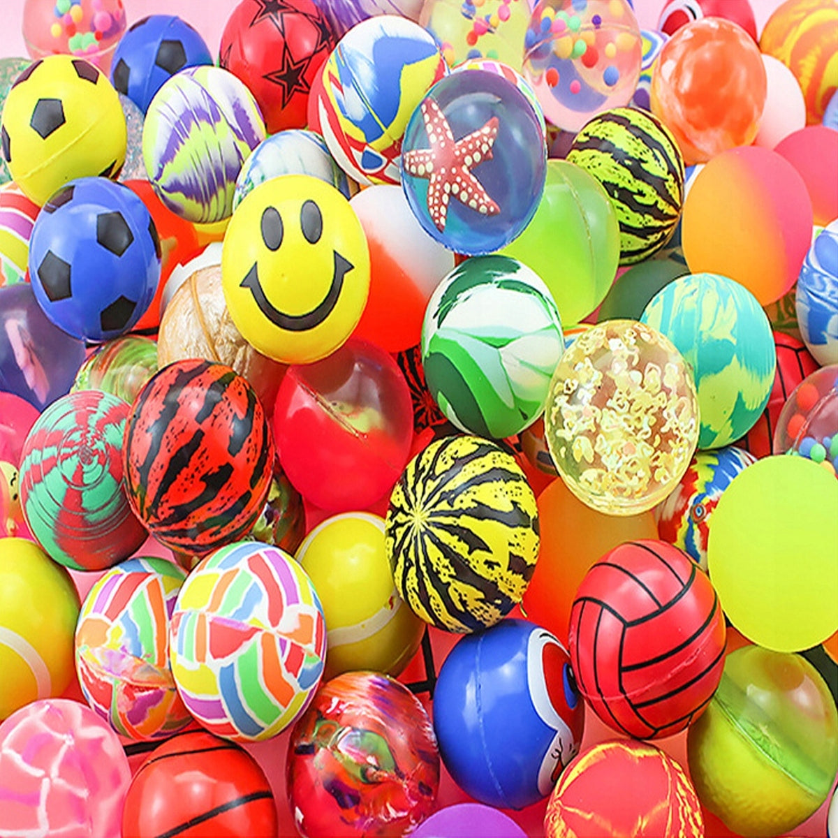 3x BALL RUBBER BALL JUMPING ANTI-STRESS MIX COLORS 45mm Number of pieces in the set 1 pcs