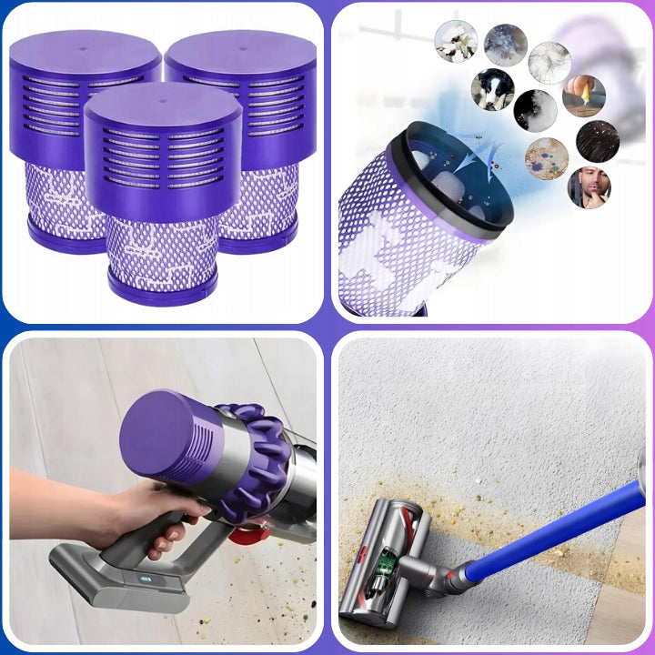 3x Dyson V10 Sv12 Absolute Animal Total Clean Vacuum Cleaner Washable Filter Manufacturer code FILTR TOWINELY Dyson V10 Sv12 Absolute Animal
