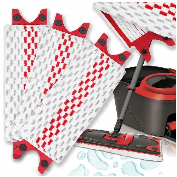 3x FLAT MOP CARTRIDGE REFILLS ABSORBENT SET REPLACEMENT FOR VILEDA 35 cm Manufacturer code Wkład do mopa płaskiego zapas 3 szt