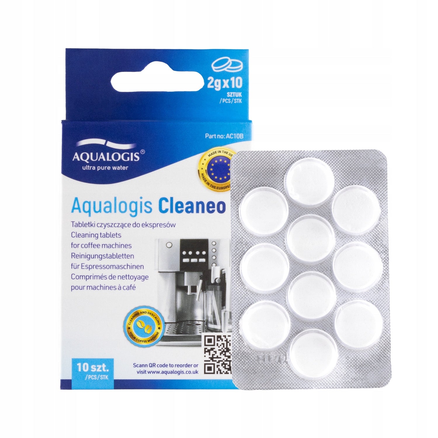3x Filter for Saeco AL-Clean Express + Descaler 500ml + Tablets Manufacturer code Set_AL-Clean_3szt_UniDec500_Cleaneo