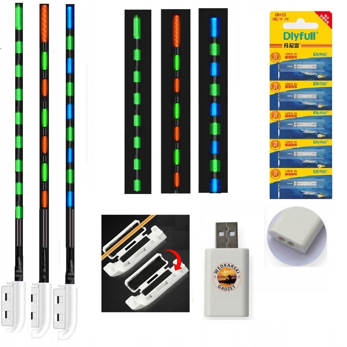 3x Glowing Beacon - Vibrating Peak + Charger + 5 Batteries
