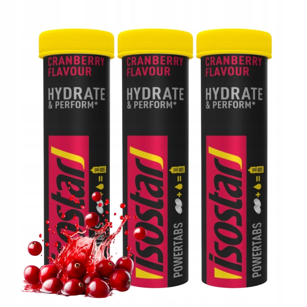 3x ISOSTAR POWERTABS 120g ISOTONIC DRINK HYDRATION ENERGY