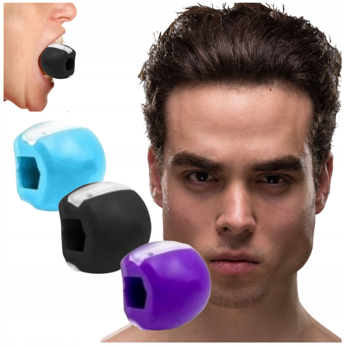 3x JAW LINE JAWLINE FACE MEWING TRAINER for JAW Muscle