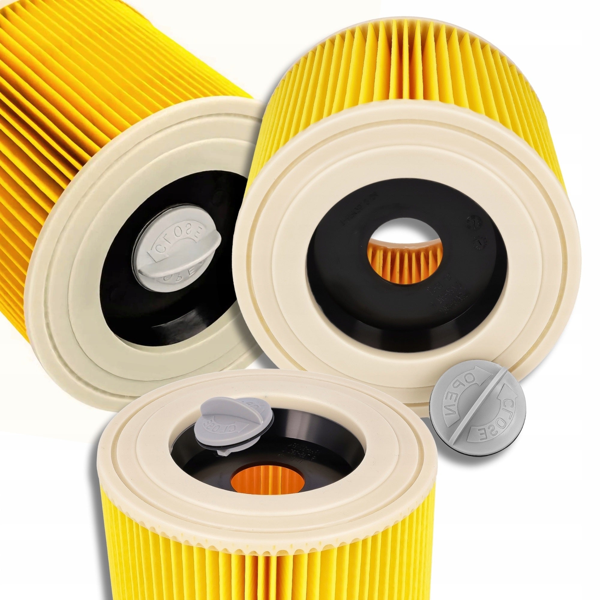 3x KARCHER WD3 VACUUM CLEANER FILTER Filters 3 PCS WD 3 MV3 WD2 SE4001 KWD3