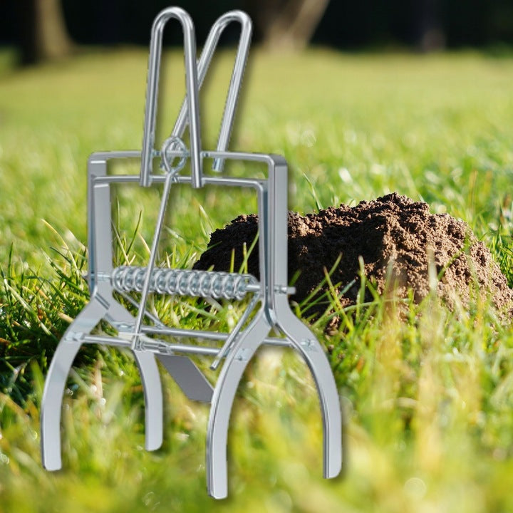 3x MOLE TRAP VOLES PROFESSIONAL PAW METAL GUILLOTINE MOLECATCHER Kind trap
