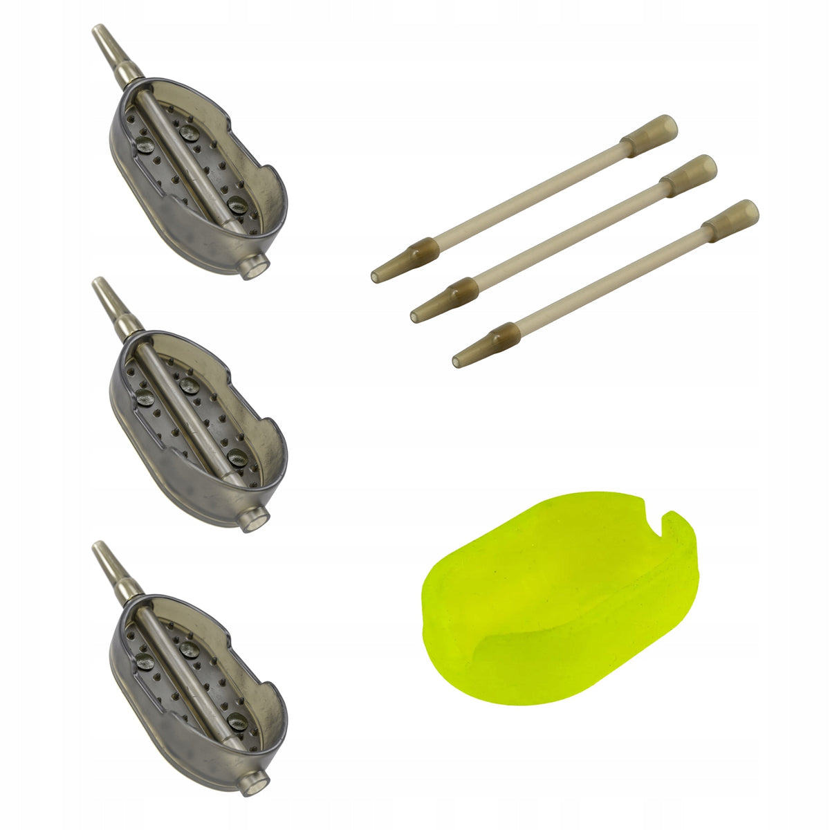 3x Method Feeder Solid 100g with mould