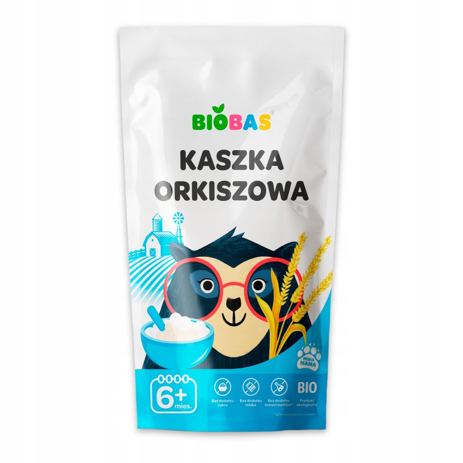 3x Organic Spelt Porridge BIO Dairy Free For Children 200g / BioBas Brand BioBas
