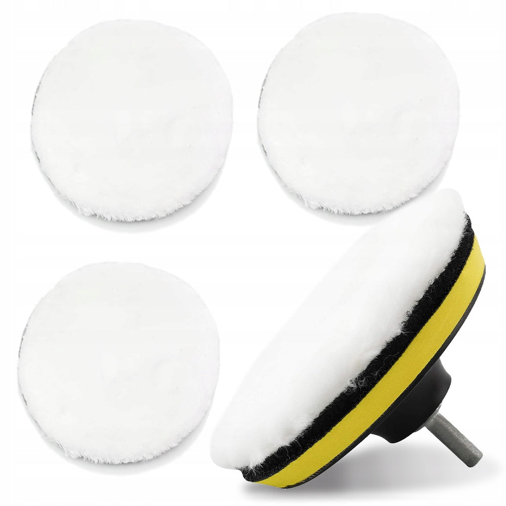 3x POLISHING PAD POLISHING PADS 150 VELCRO FUR FOR POLISHING VARNISH Manufacturer code DO SAMOCHODU DYSK NA WKRETARKE WIERTARKE