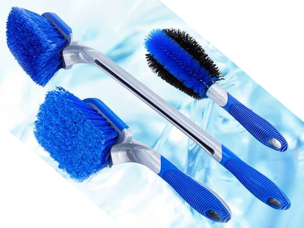 3x PROFESSIONAL Durable Car Wheel Rim Wash Brush Long Handle Manufacturer A-Pro