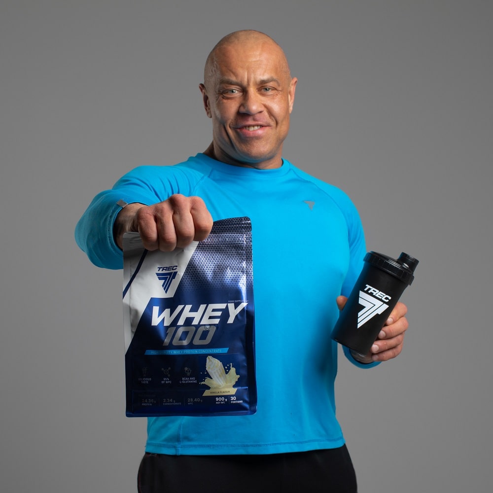3x PROTEIN CONCENTRATE CONDITIONER WPC TREC WHEY 100 900g Brand Trec Nutrition