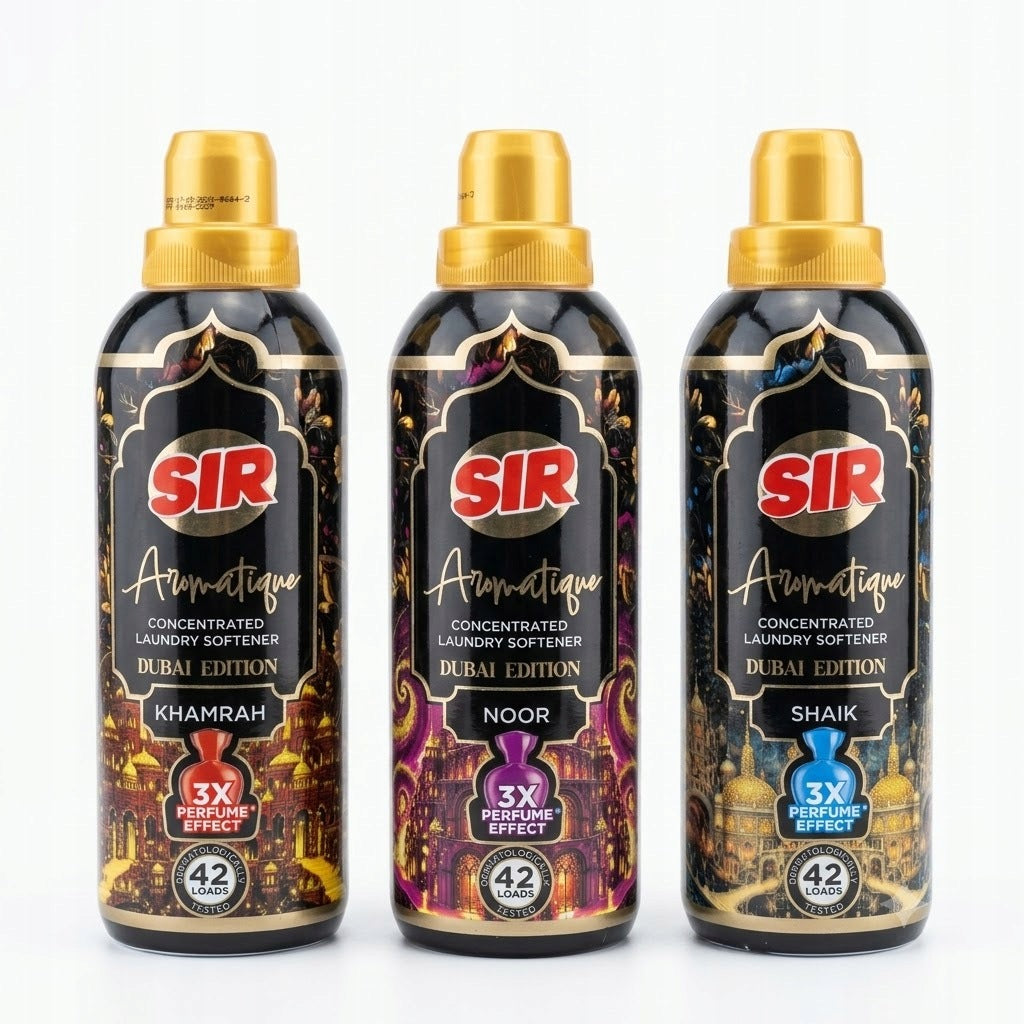 3x Perfumed Rinsing Liquid SIR DUBAI EDITION Luxurious Fragrance 750ml