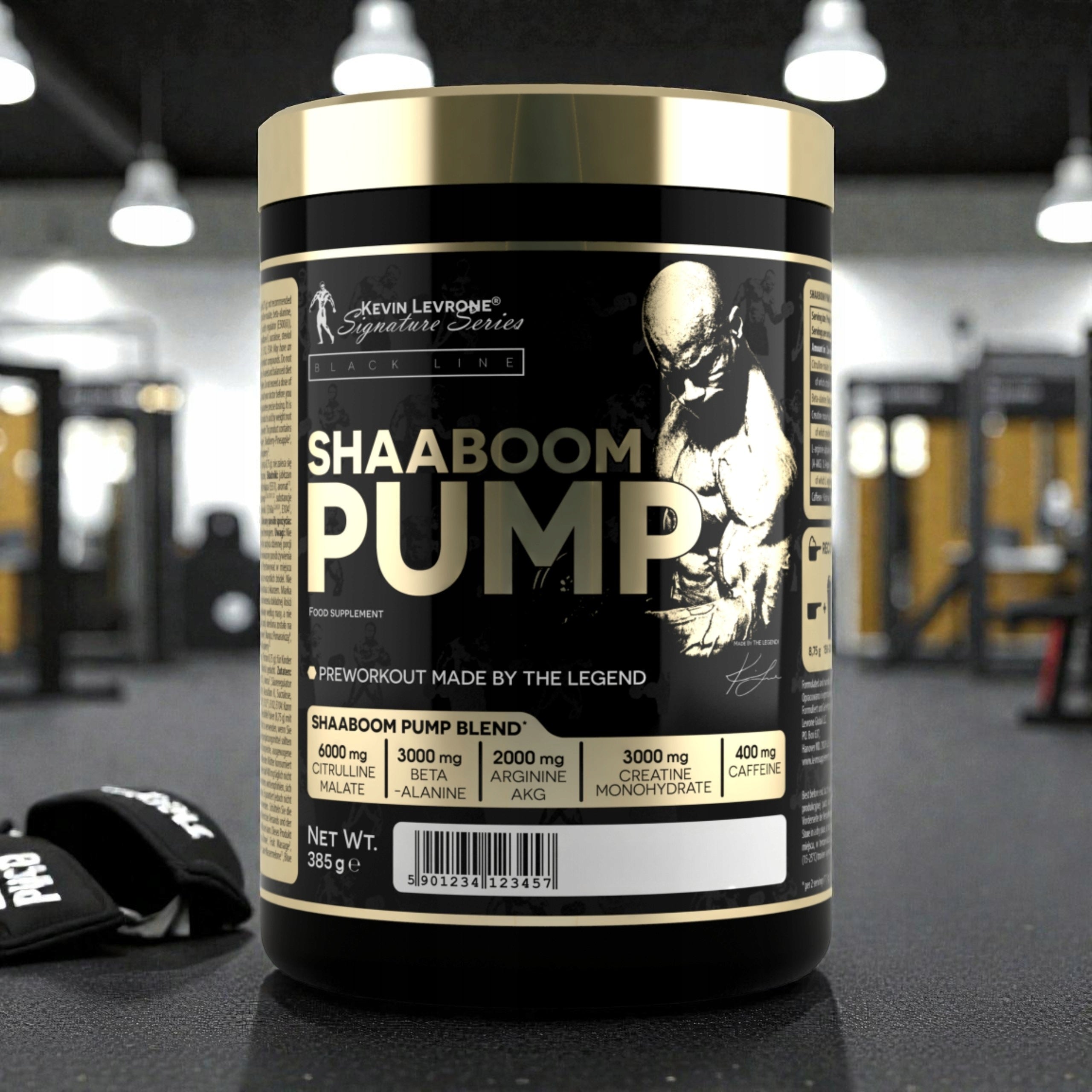 3x Pre-workout SHAABOOM PUMP 385g Citrulline Creatine KEVIN LEVRONE Brand Kevin Levrone