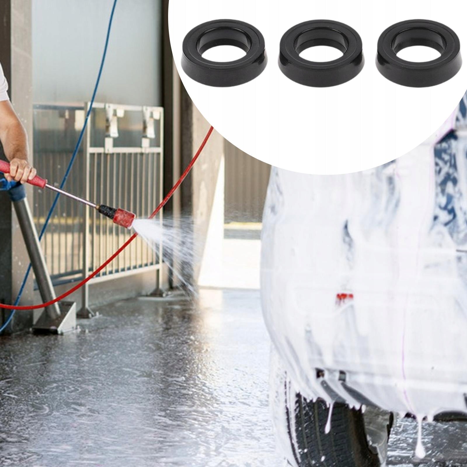 3x Pressure Washer Water Seal Lightweight Easy to Install Repair 12x20x5.3