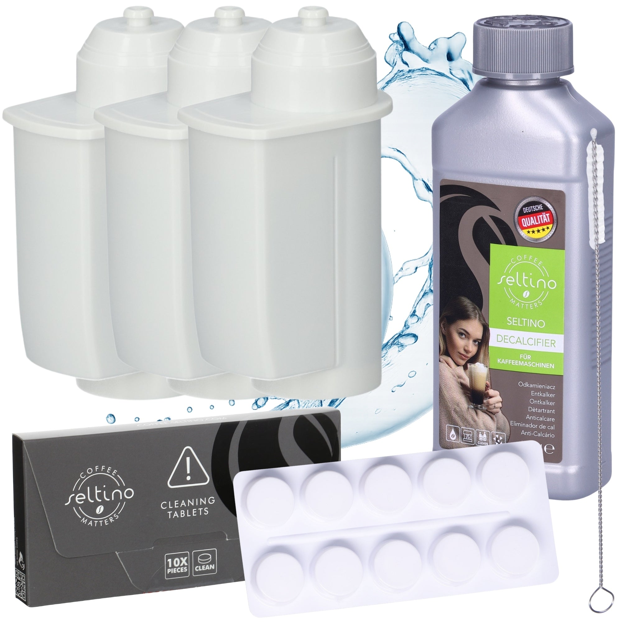 3x Replacement filter for BOSCH SIEMENS descaler 250ml tablets