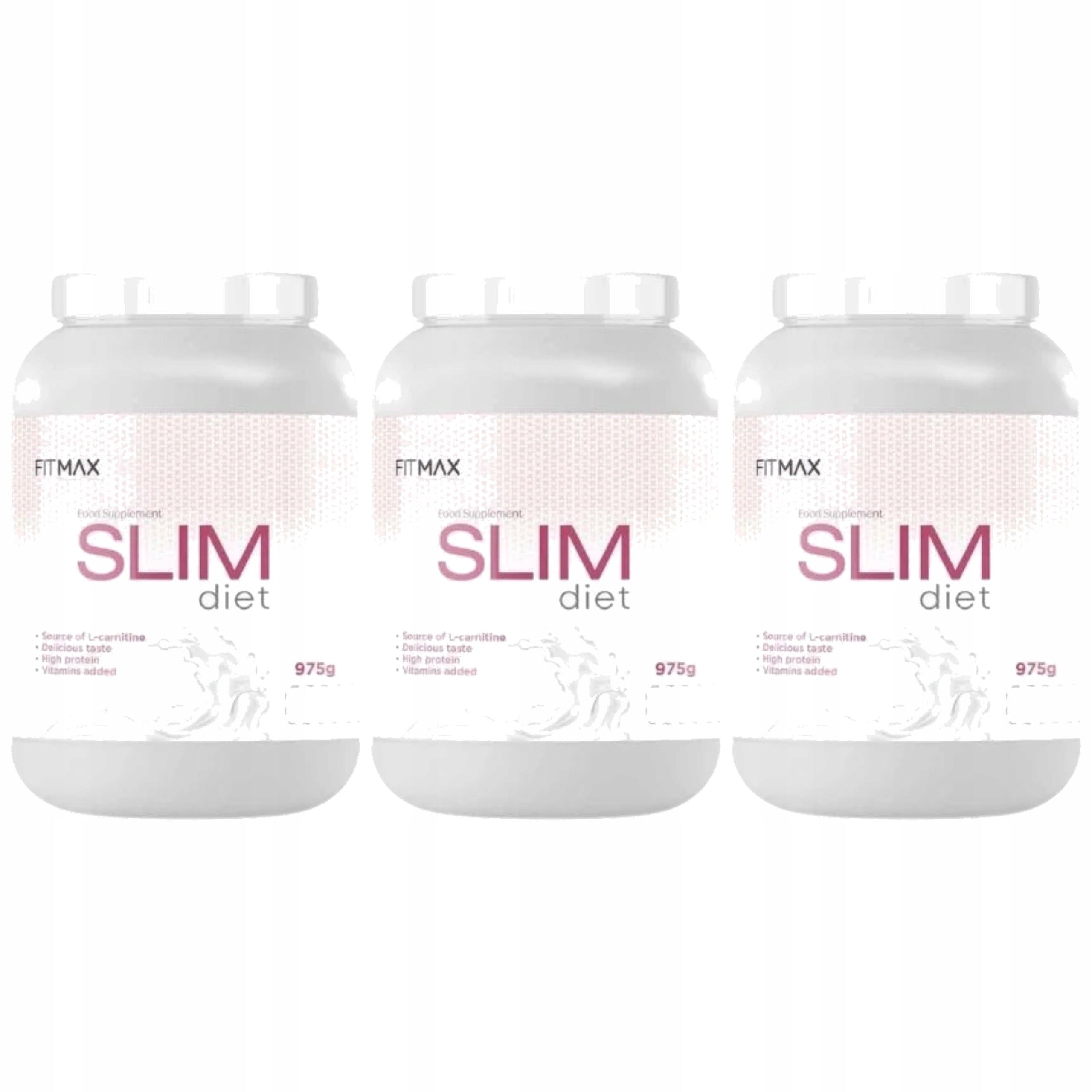 3x SLIMMING MEAL REPLACEMENT PROTEIN VITAMINS MINERALS 975g FITMAX