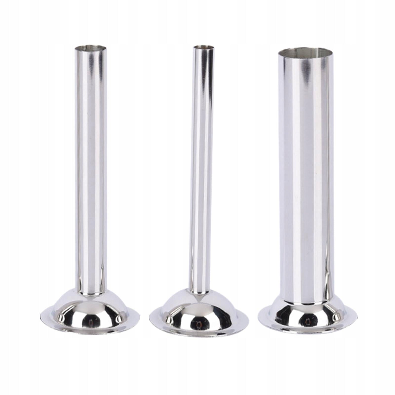 3x Sausage Stuffer Tubes Replacement Sausage Fitting Filling Funnel for