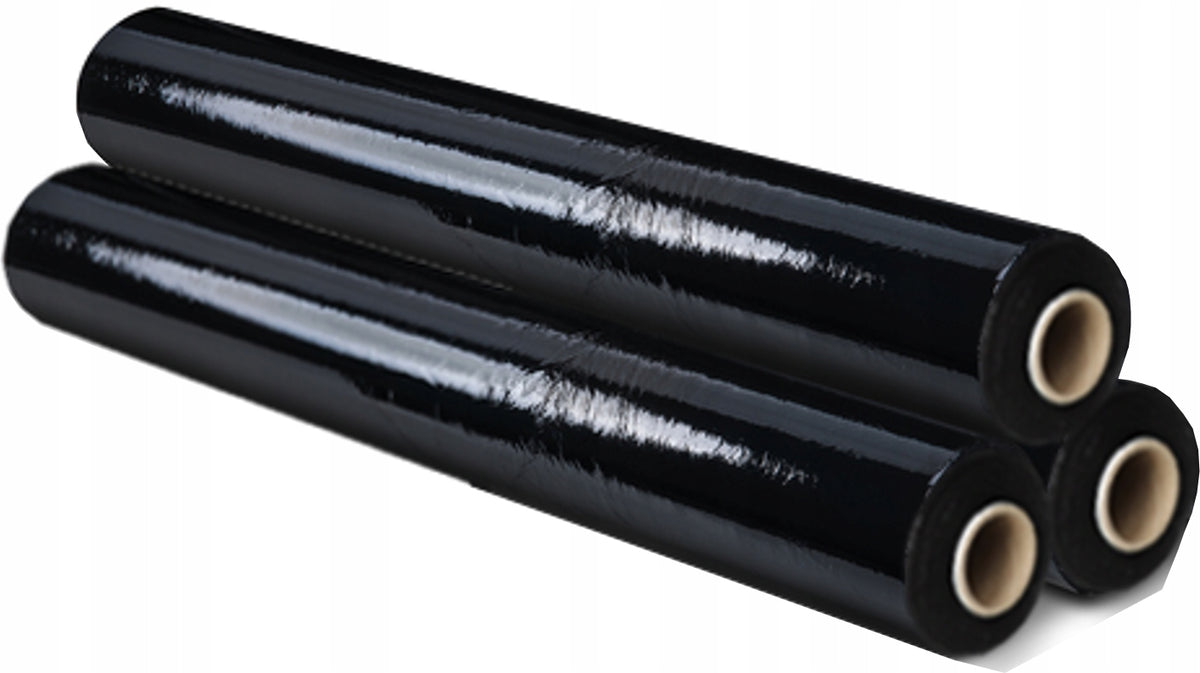 3x Stretch FILM 3kg set THICK BLACK MULTI QUALITY