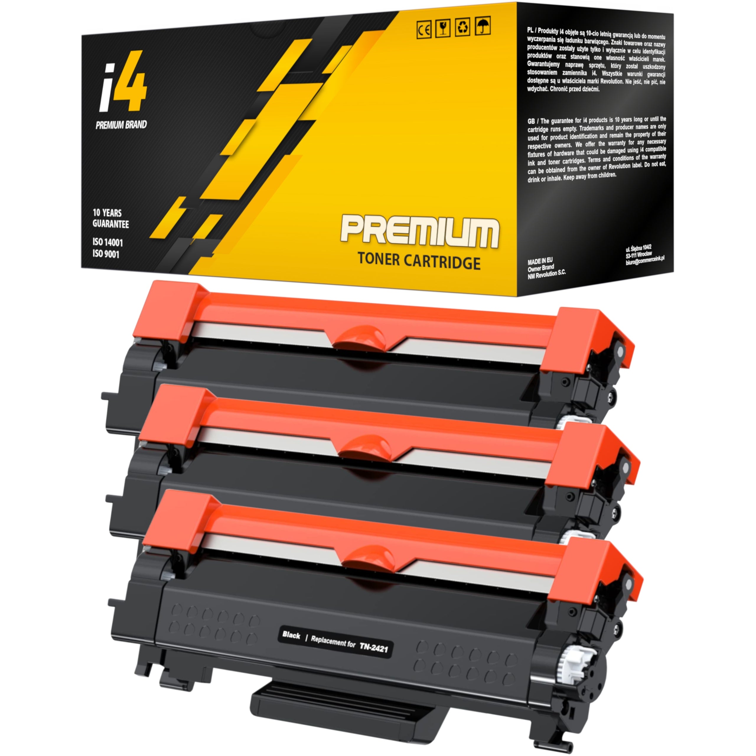 3x TN-2421 XL TONER FOR BROTHER MFC-L2712DN MFC-L2712DW MFC-L2732DW PRINTER