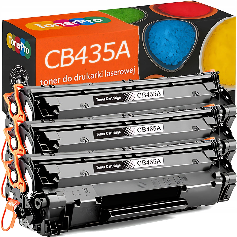 3x TONER 35A XL FOR HP LASERJET P1005 P1006 P1007 P1008 P1009 CB435 PRINTER