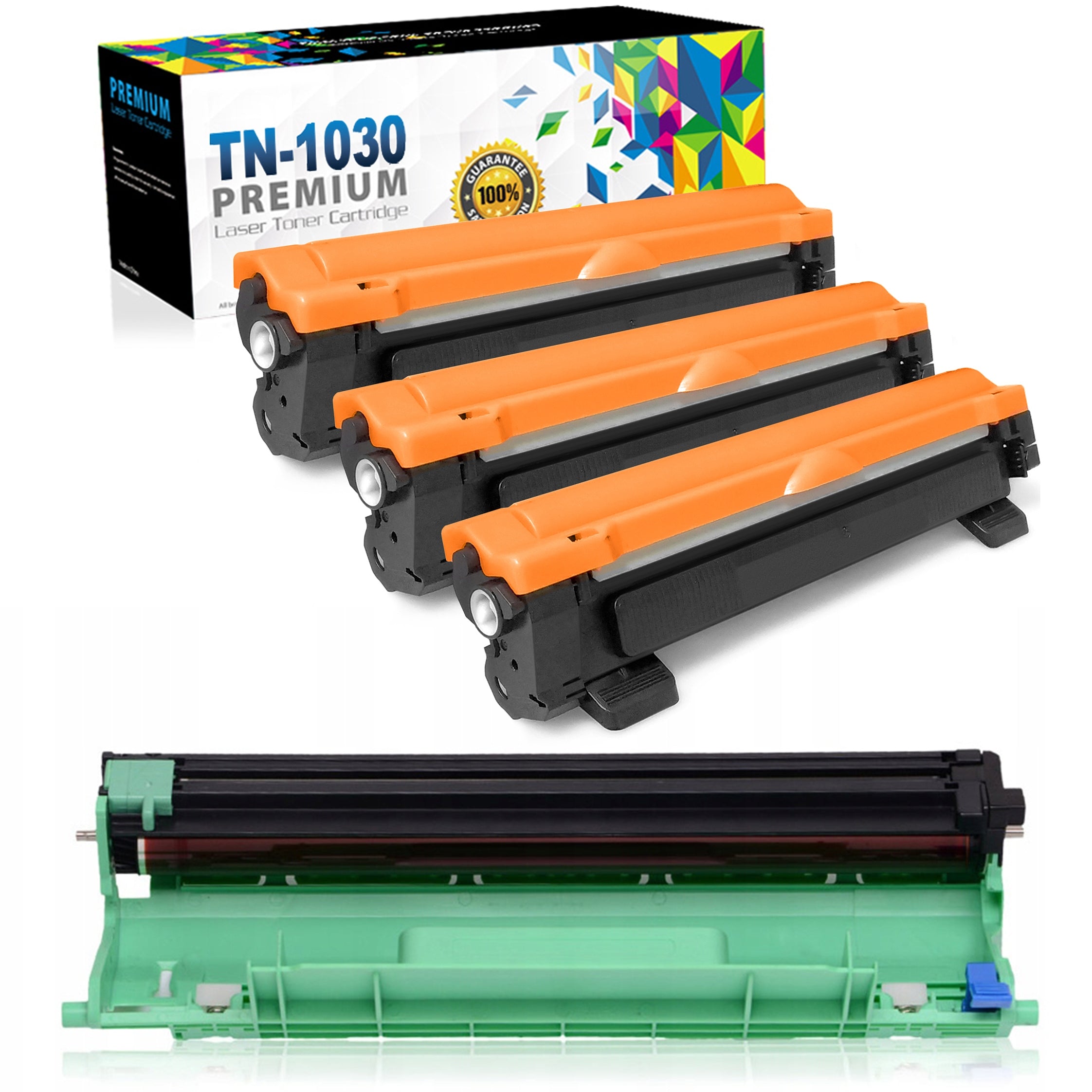 3x TONER + DRUM FOR BROTHER HL-1110E HL-1112E HL-1210WE DCP-1510E DCP-1512E