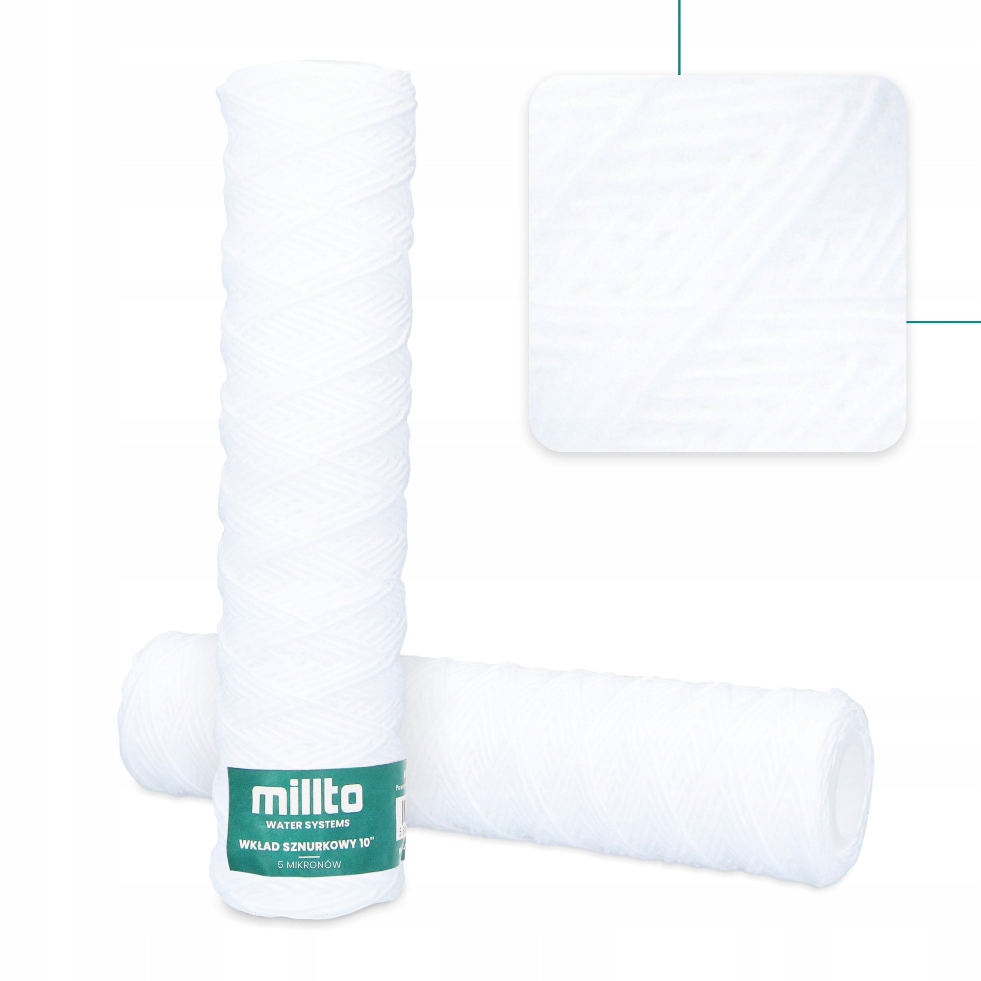 3x WATER FILTER STRING CARTRIDGE 10'' FILTERING 5 Micron FILTRATION PRE-G3 Packaging status original