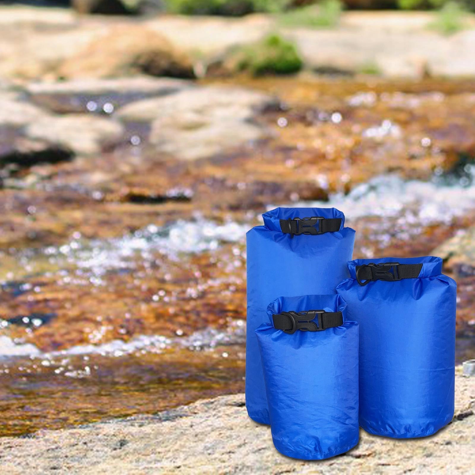 3x Waterproof Dry Bag Heavy Duty Storage Sack Rolled Top Airtight Floating Brand no brand