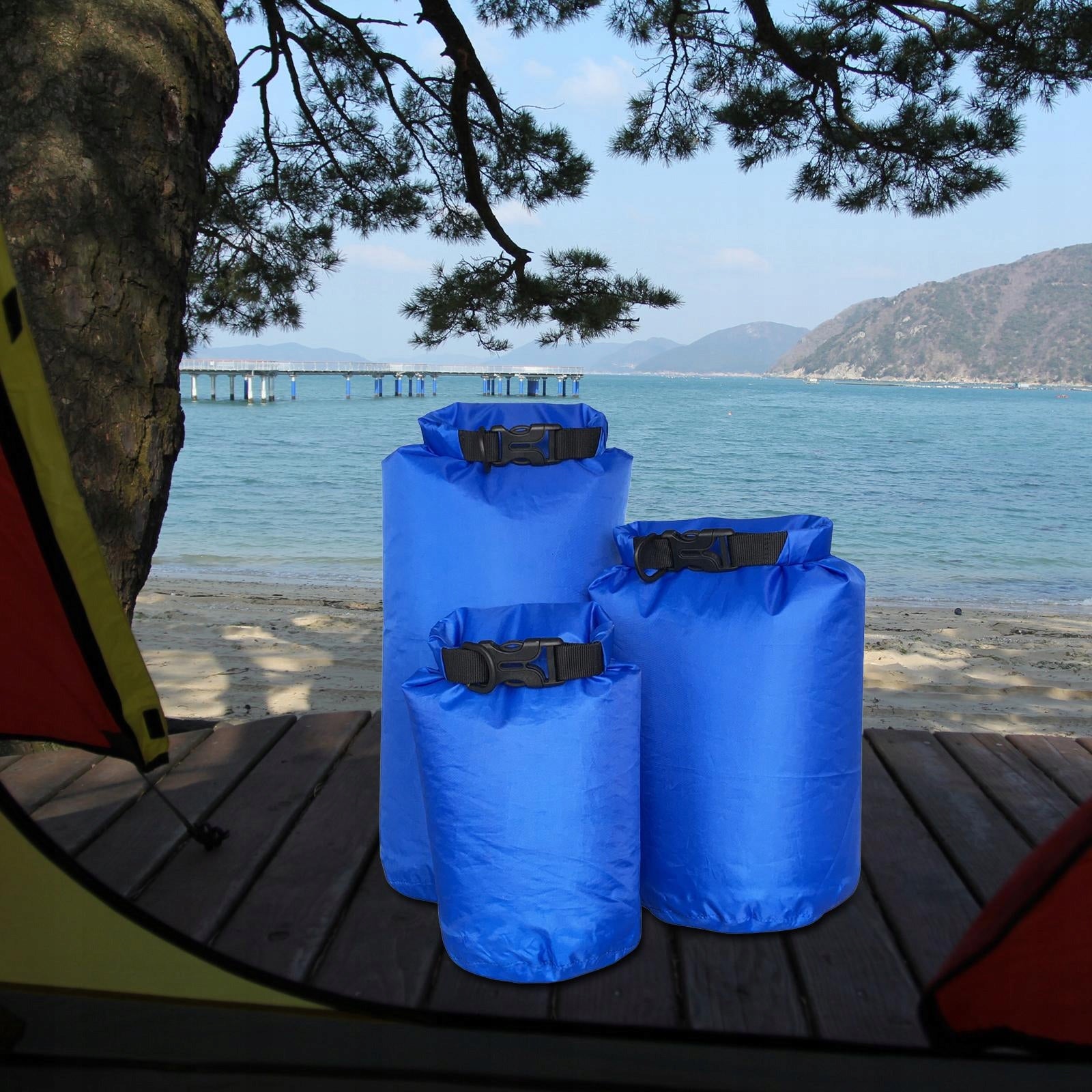 3x Waterproof Dry Bag Heavy Duty Storage Sack Rolled Top Airtight Floating Model pływacki woreczek na telefon komórkowy w talii