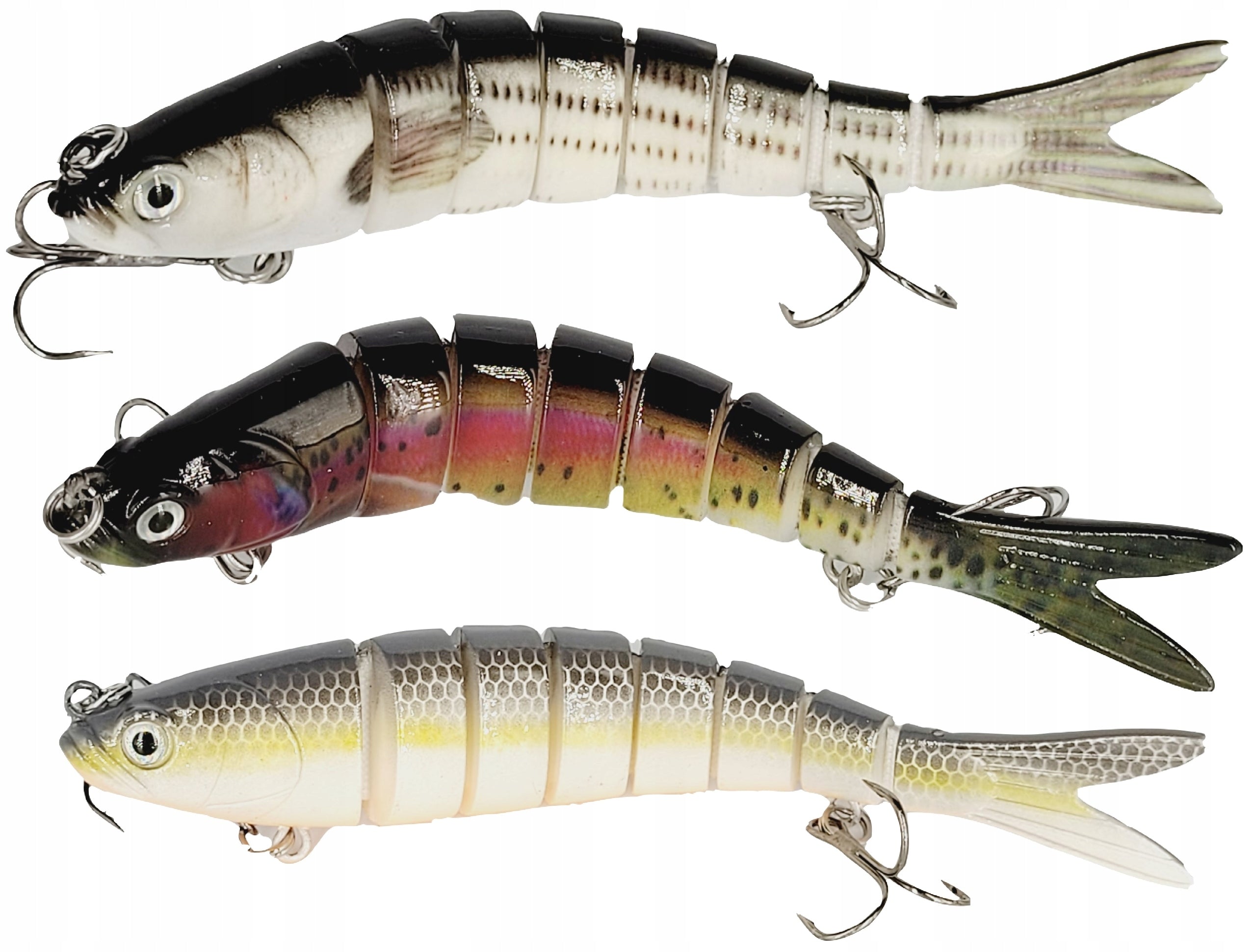 3x Wobbler for pike broken sinking 13,5 cm 23 g Brand no brand