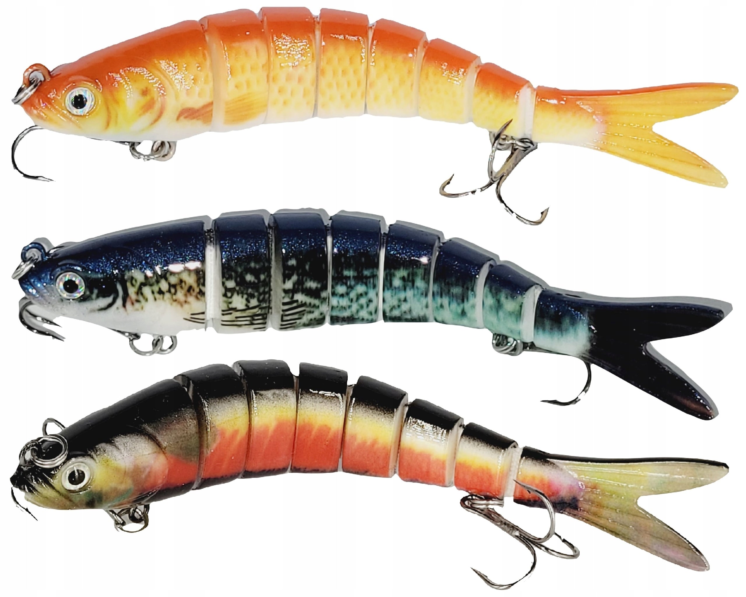 3x Wobbler for pike broken sinking 13,5 cm 23 g Model Wobler Multi Parts