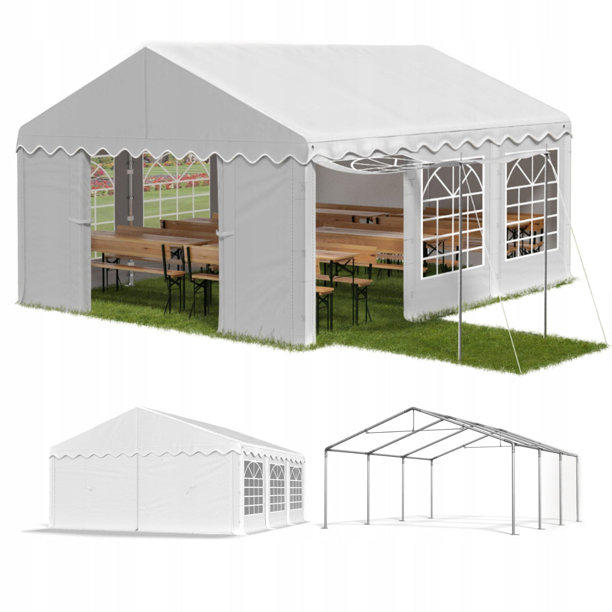 3x6 Party Garden Tent - VARIOUS COLORS + FREEBIE
