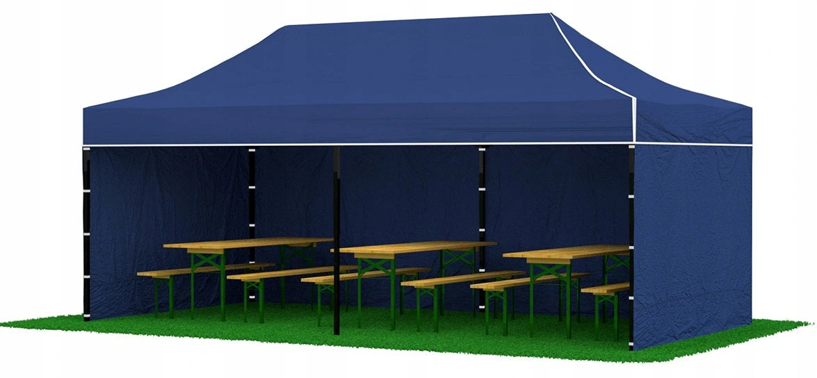 3x6 m commercial tent garden tent pavilion Manufacturer code ekspres 3x6 niebieski
