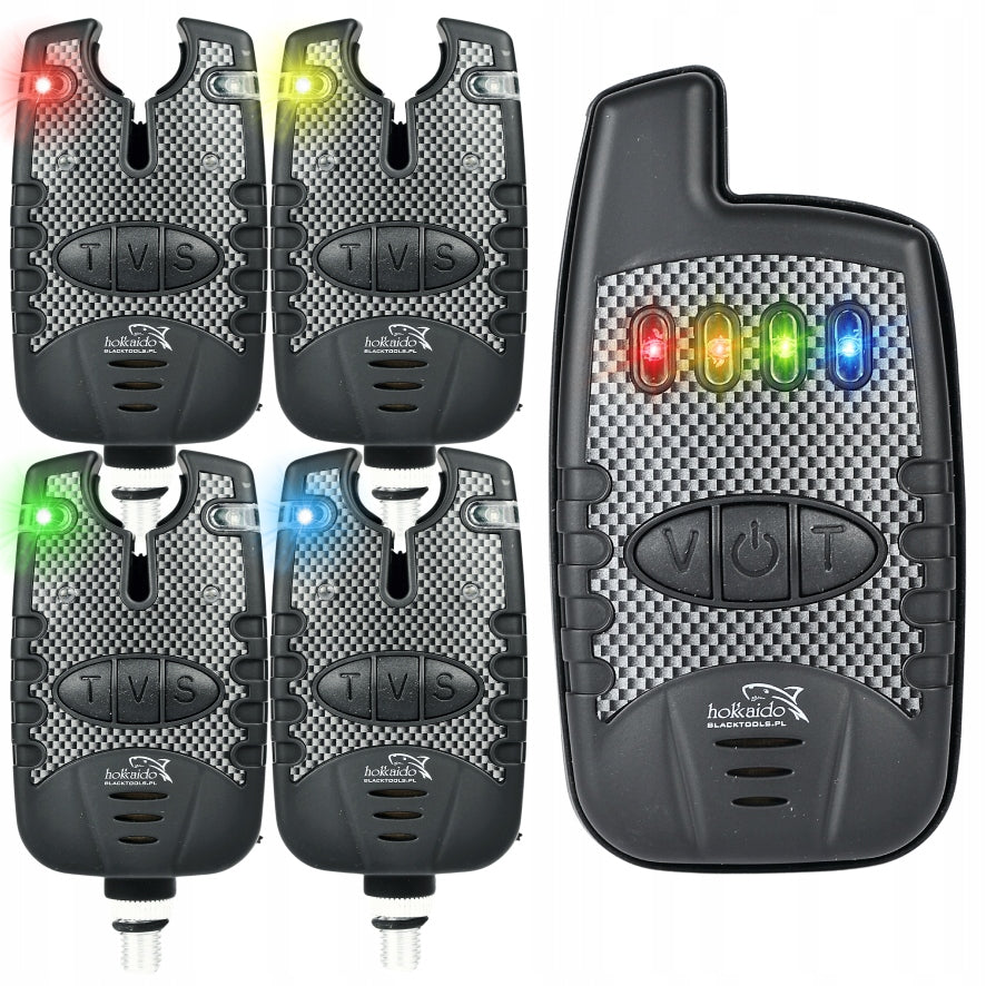 4+1 ELECTRONIC BITE ALARM WITH HOKK DUSK SENSOR CONTROL UNIT. Model W12005
