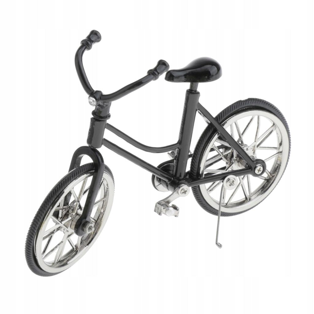 4.3" Mini Alloy Finger Bikes Mountain Bike Fixed Bicycle Model Black Packaging status original