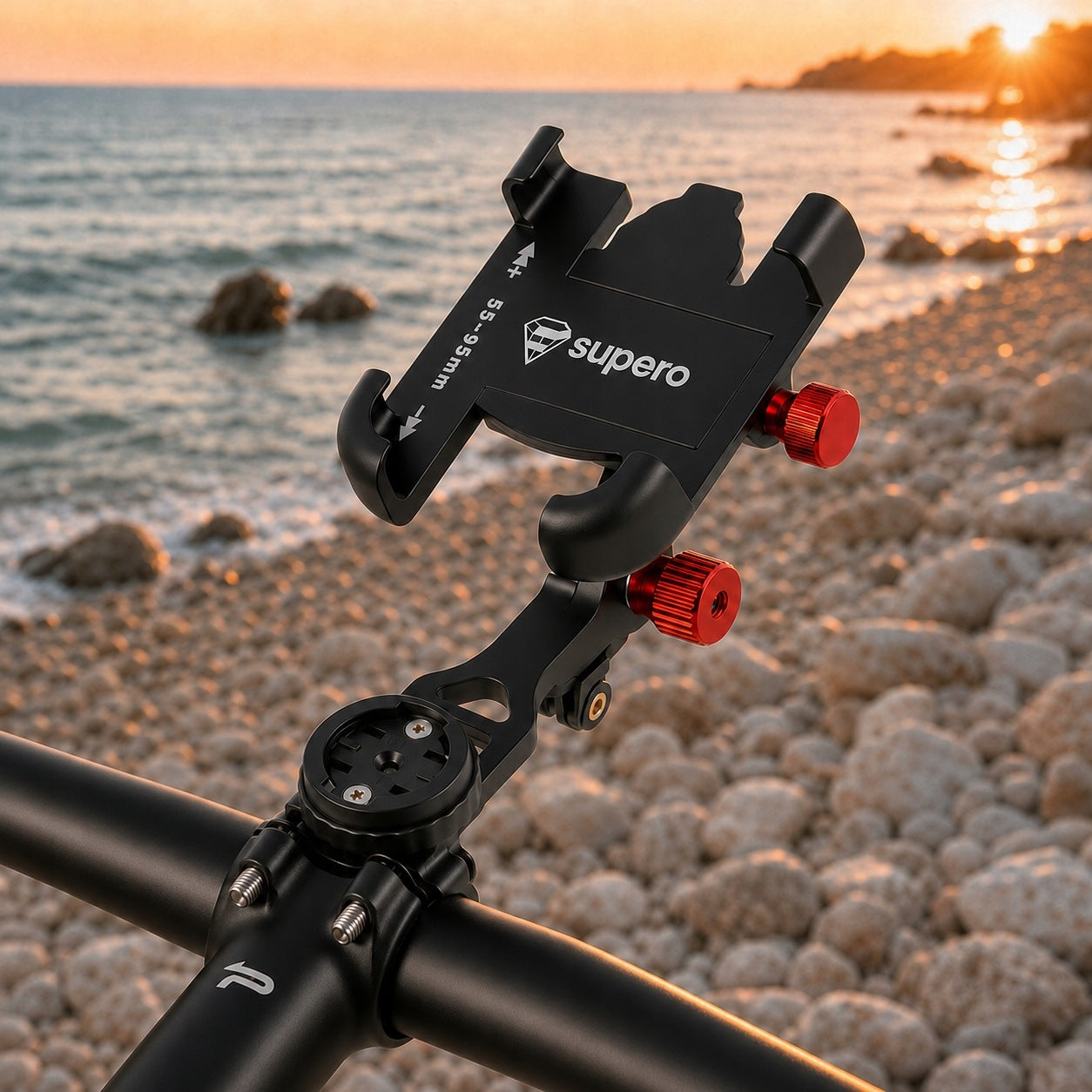 4,7-7" Phone Holder for Bike Bridge Adjustable 360° Strong Manufacturer code 5903814688059_SUPERO PHONE HOLDER