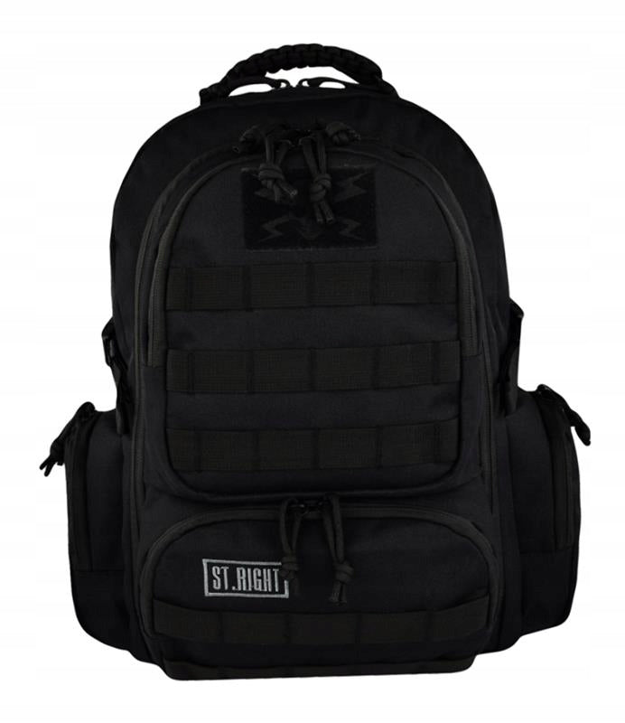 4-CHAMBER MILITARY BLACK BACKPACK