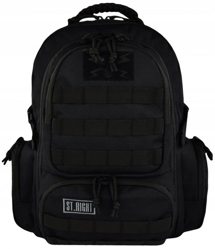 4-CHAMBER MILITARY BLACK BACKPACK
