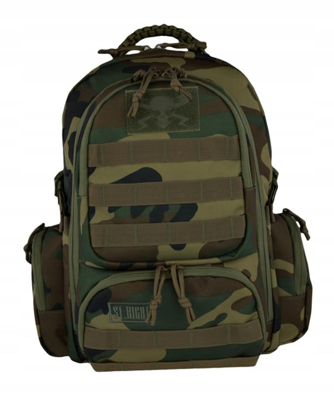 4-CHAMBER MILITARY WOODLAND CAMO BACKPACK