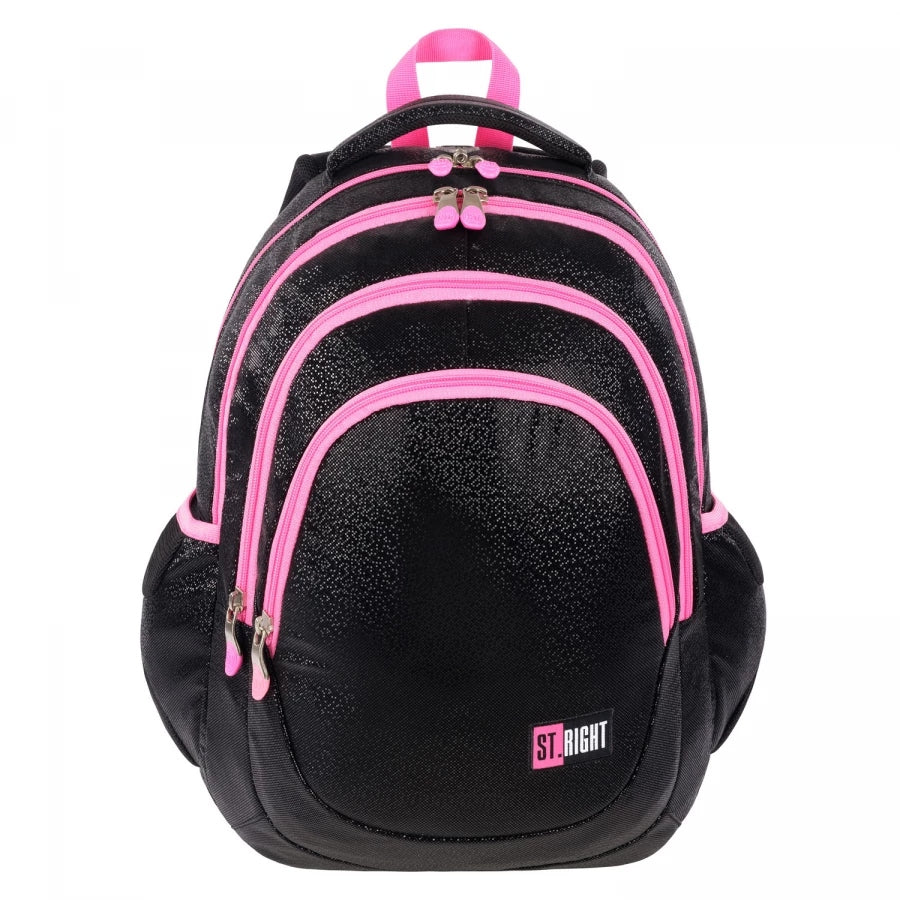 4-CHAMBER SCHOOL BACKPACK FOR GIRLS BLACK GLITTER SEQUINS MAYEWSKI Manufacturer code 665349