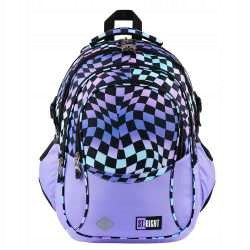 4-CHAMBER SCHOOL BACKPACK STRIGHT BP-01 WAVY CHEESBOARD