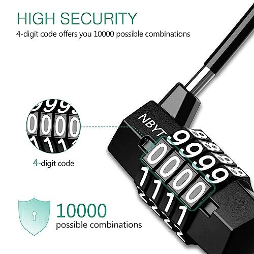 4 DIGIT COMBINATION PADLOCK WITH 5MM STEEL CABLE FOR HOME CABINET Manufacturer code SWC5908201139886