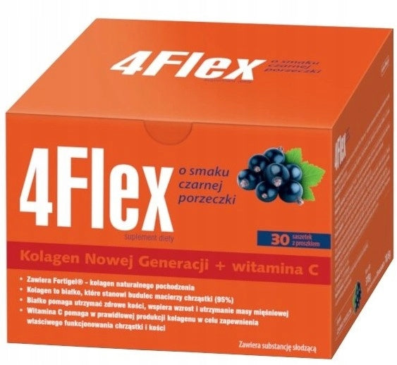 4 Flex Collagen powder blackcurrant 30 sachets