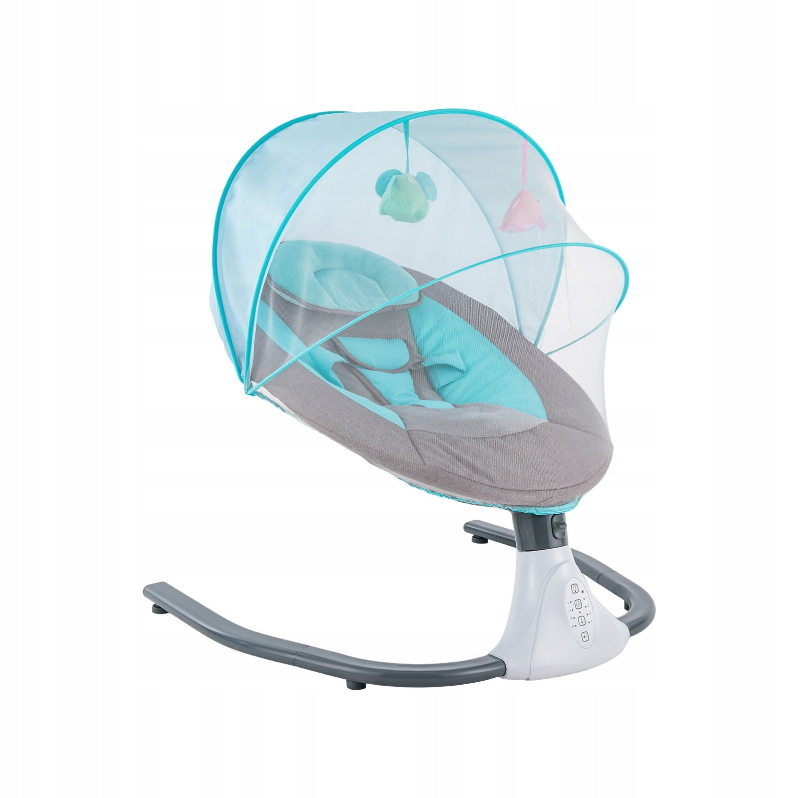 4 Gears Blue Baby Swing Infant Rocker 18kg Load For Infants 1-12 Months
