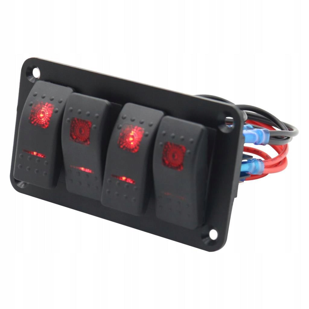 4 Groups Rocker Switch Panel Product weight with unit packaging 0.1 kg