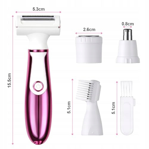 4 IN 1 ELECTRIC SHAVER FOR WOMEN PAINLESS RECHARGEABLE WOMEN SHAVER Model B0D3LRW44H