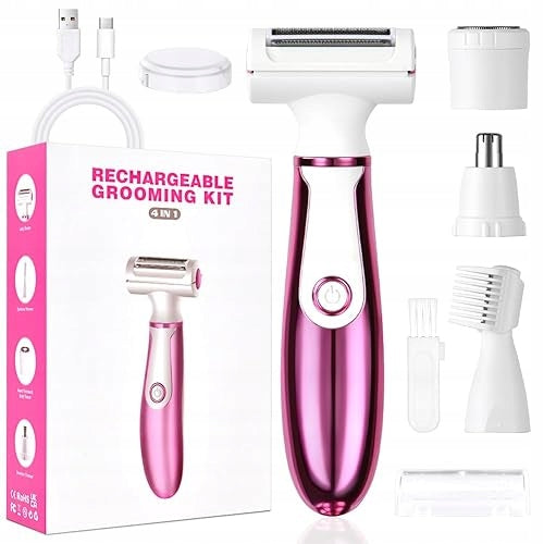 4 IN 1 ELECTRIC SHAVER FOR WOMEN PAINLESS RECHARGEABLE WOMEN SHAVER