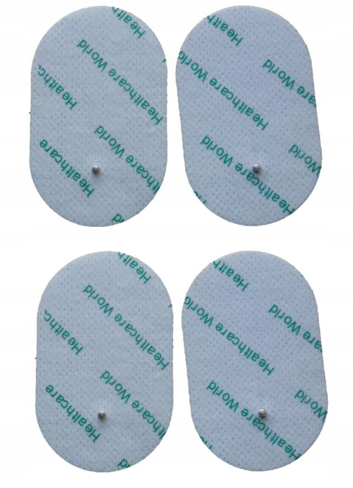 4 OVAL GEL ELECTRODES TENS EMS LATCH 2,2MM