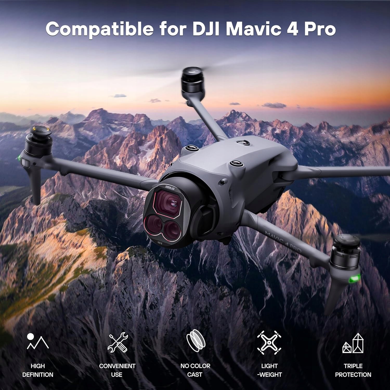 4 PACK ND/CPL FILTER SET FOR DJI MAVIC 4 PRO ND8/32/64/CPL LENS FILTERS EAN (GTIN) 718025682278