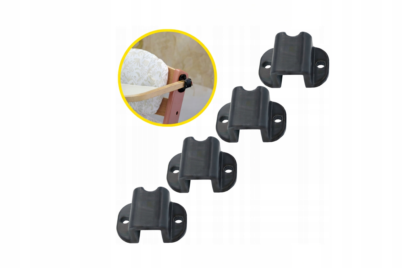 4 PCS ENOCK CHAIR TRAY ATTACHMENT KIT – MATCHING KINDERKRAF