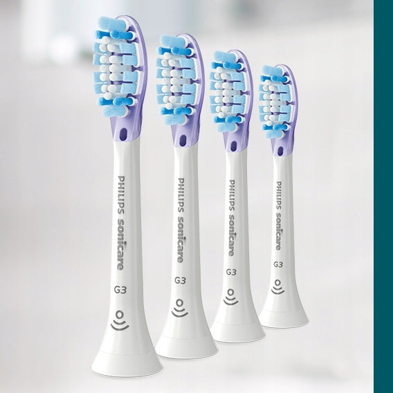 4 PCS Philips Sonicare G3 GUM CARE HX9054 SONIC TOOTHBRUSH TIPS Packaging status original