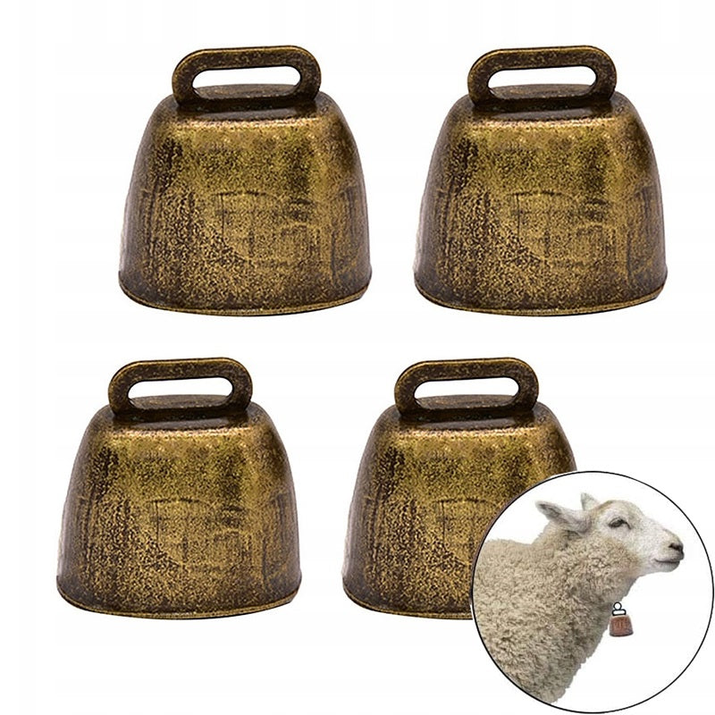 4 PCS SOLID IRON AGRICULTURAL BELLS - ANTI-THEFT ALARM